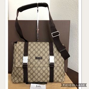 ❌❌SOLD❌❌Gucci Messenger Bag in Coated PVC